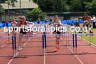 Womens Under-20s 100 metres hurdles, 2024 Northern Senior and Under-20s Track and Field Champs, Middlesbrough.  Photo: David T. Hewitson/Sports for All Pics